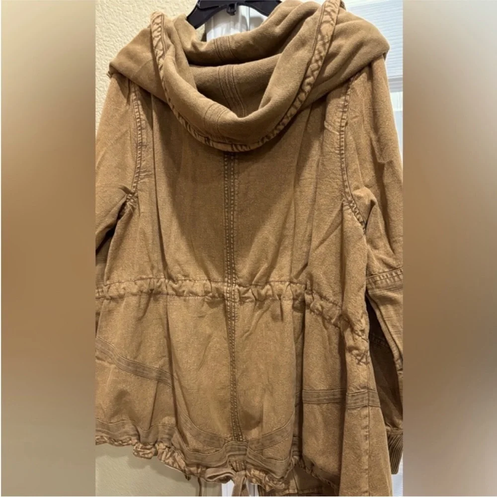 Free People Brown Utility Jacket size M - Picture 4 of 10